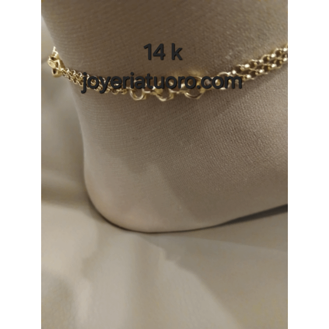 Tobilleras en 14k