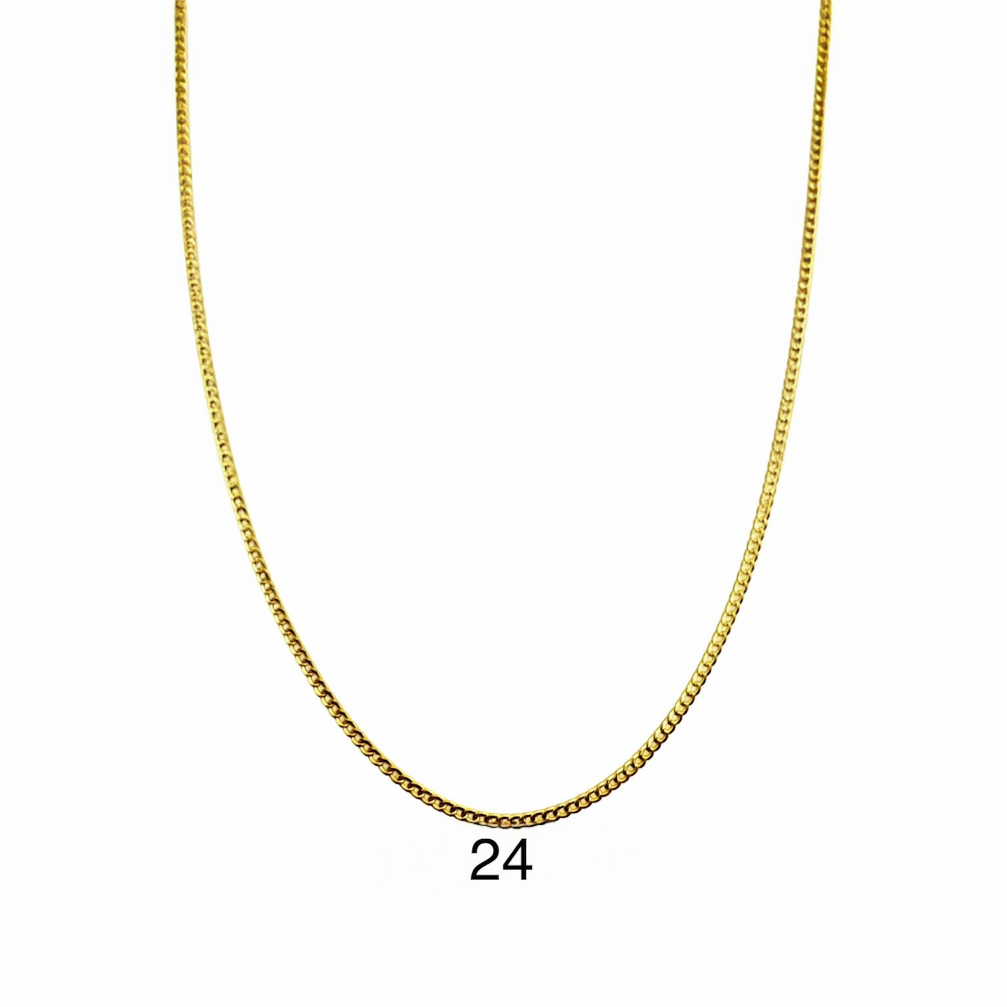 Cadena cubana italiana 2 mm oro 14K