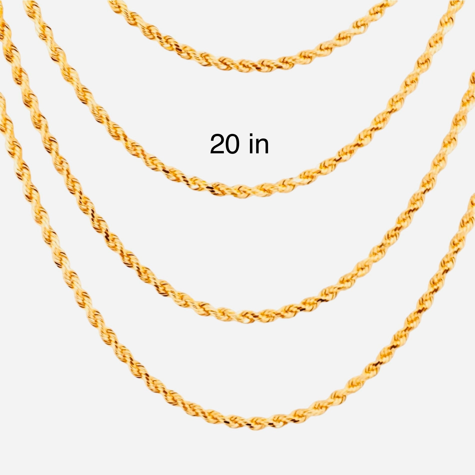 Cadena Soga 3 mm en Oro 14K