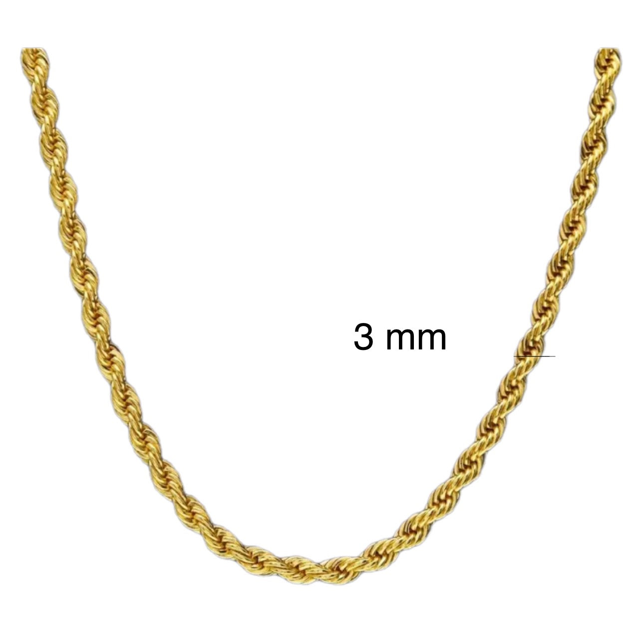 Cadena Soga 3 mm en Oro 14K