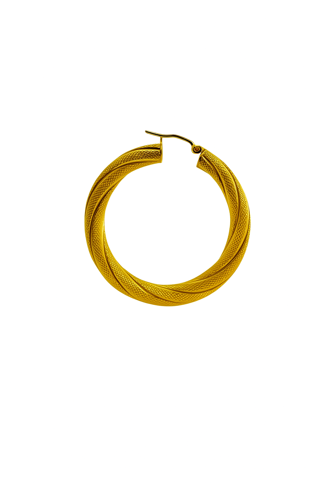 Satin twisted rings, thickness 5 mm,