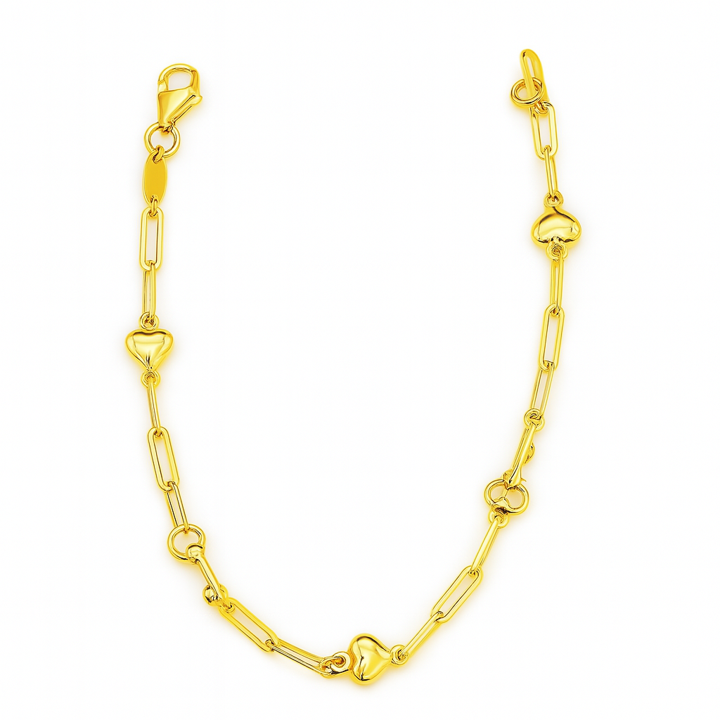 Pulseras de llaves y corazones