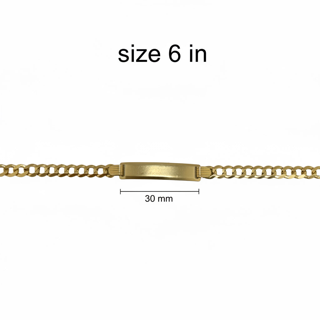 Pulsera Cubana Italiana en Oro 14K 4.7 mm