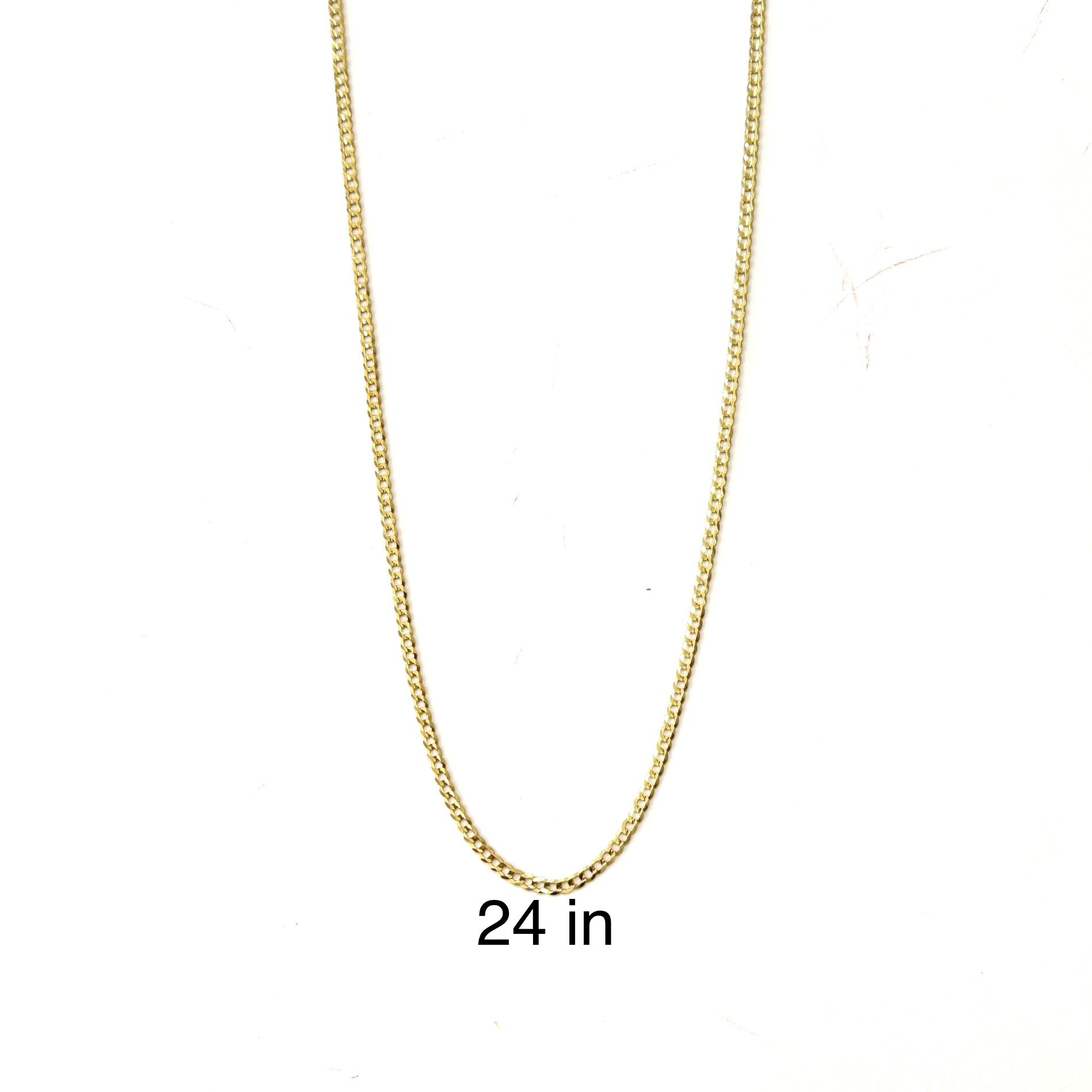 Cadena cubana italiana 3.7 mm oro 14K