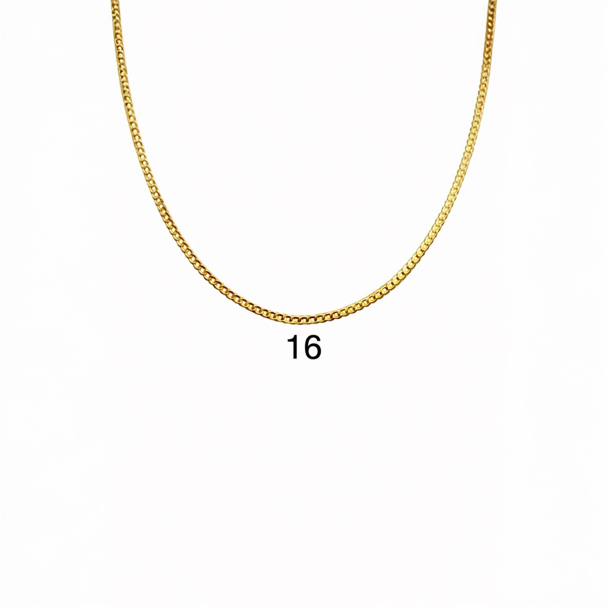 Cadena cubana italiana 2 mm oro 14K