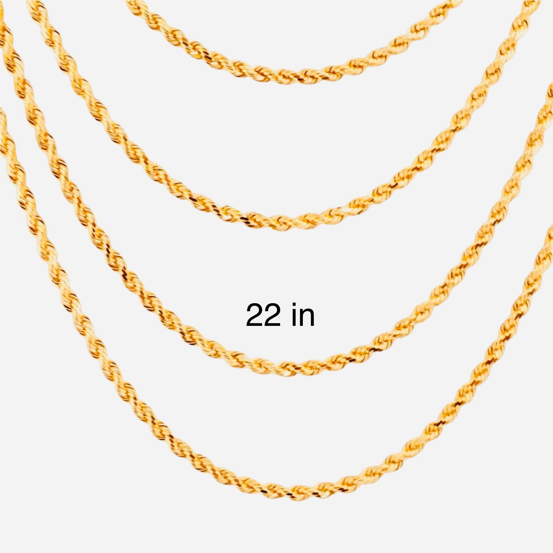 Cadena Soga 3 mm en Oro 14K