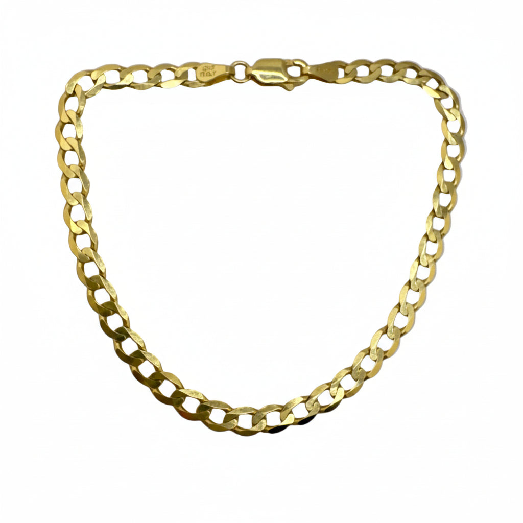 Pulsera Cadena Amoró en Oro 10K 4 mm