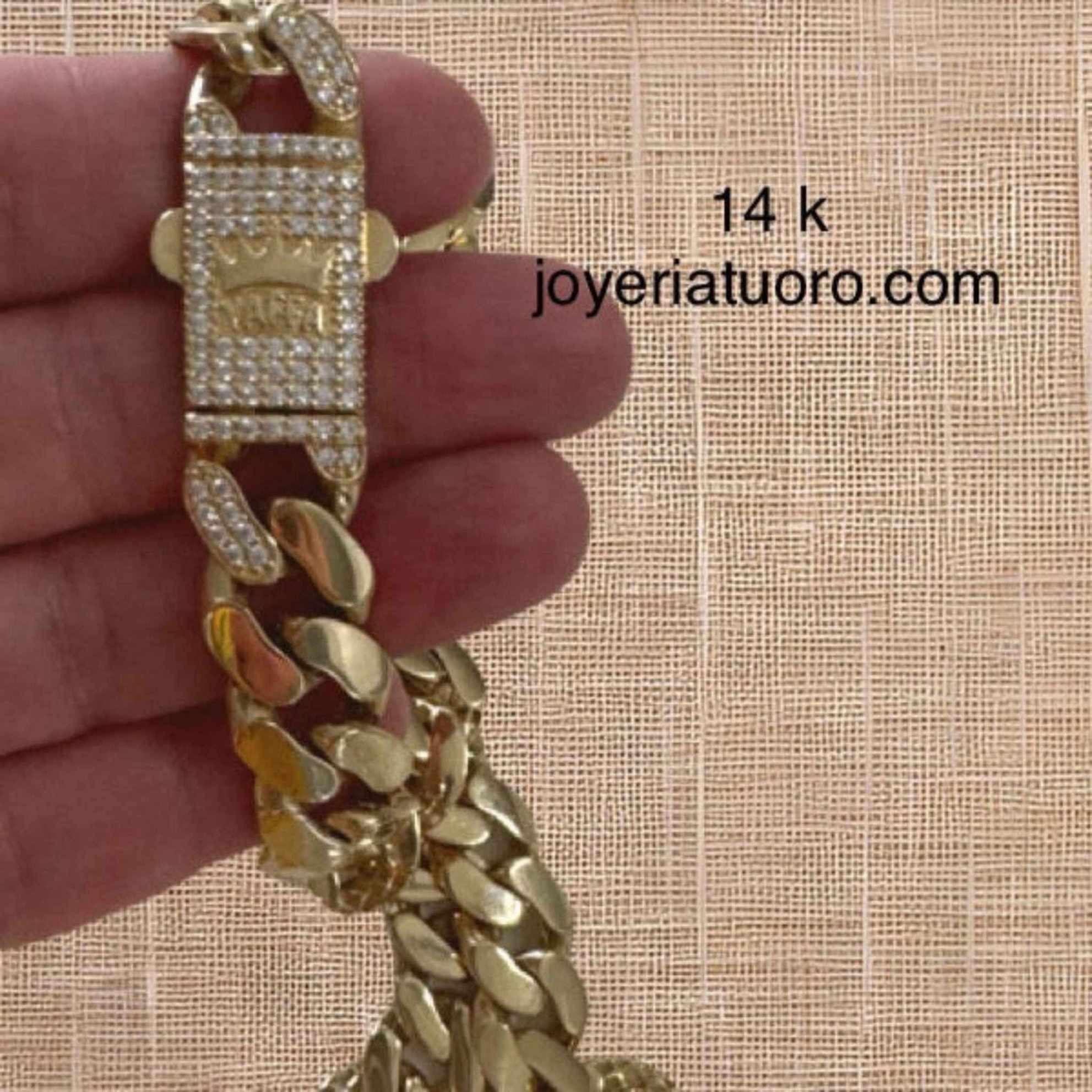 Cadena Mónaco Oro 14K