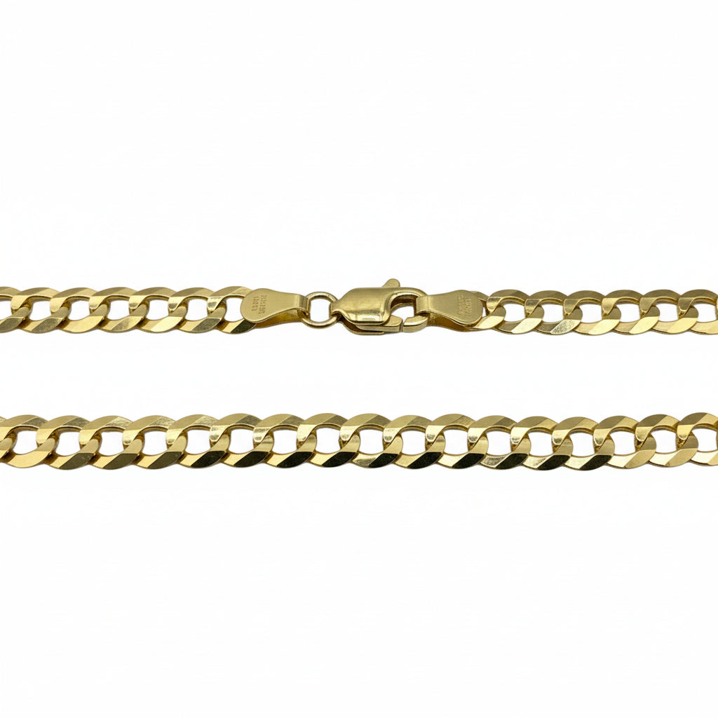 Tobillera Cubano-Italiana en Oro 10K de 4.7 mm