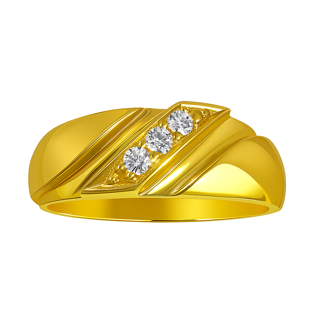 Anillo de compromiso de piedras para hombres