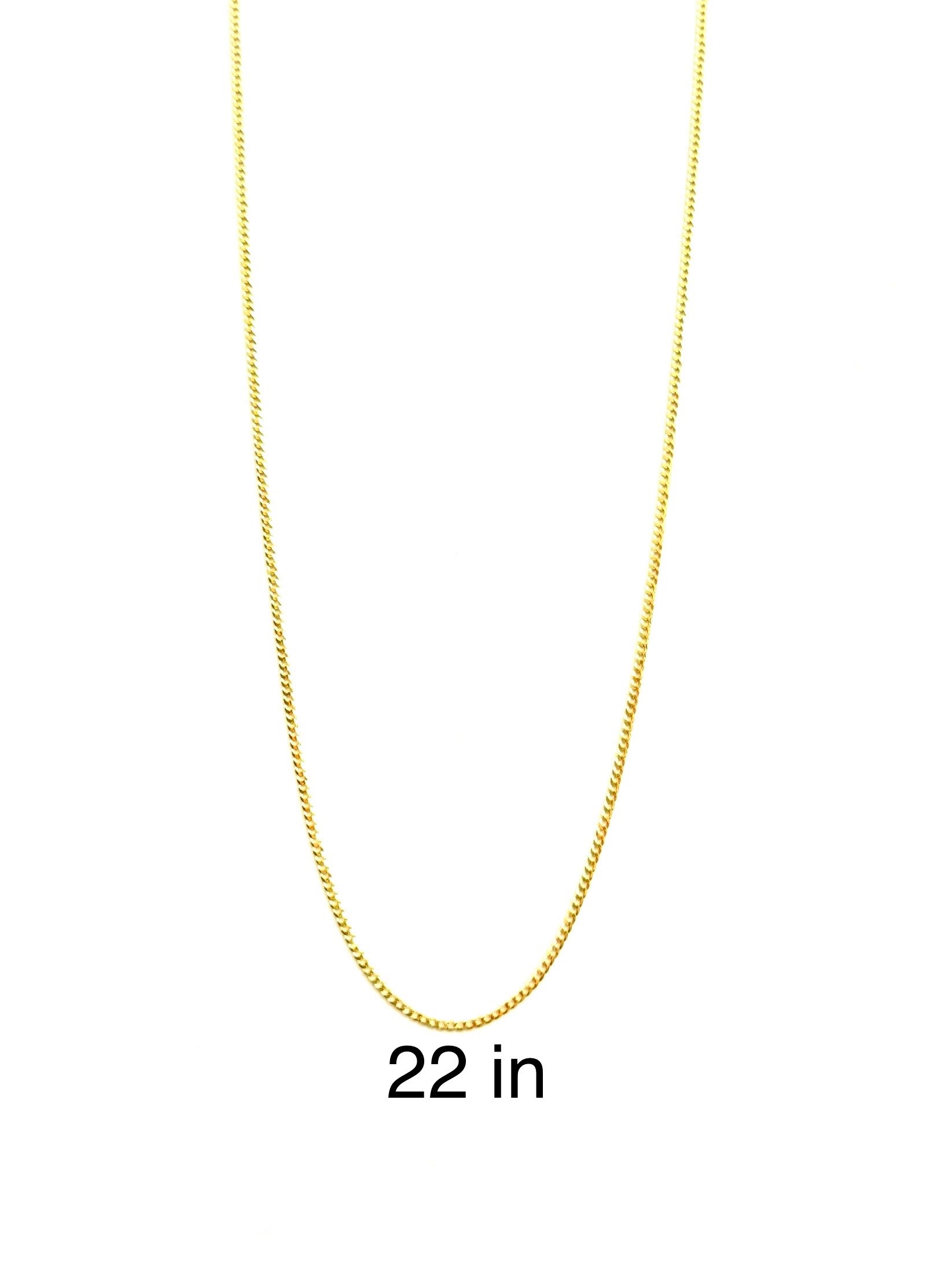 Cadena cubana italiana 2 mm oro 14K