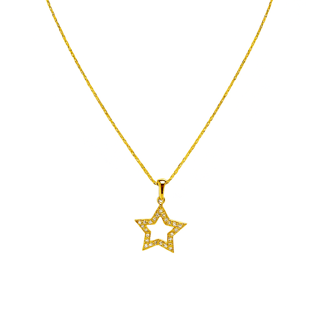 Cadena fina de Oro 14K para mujer