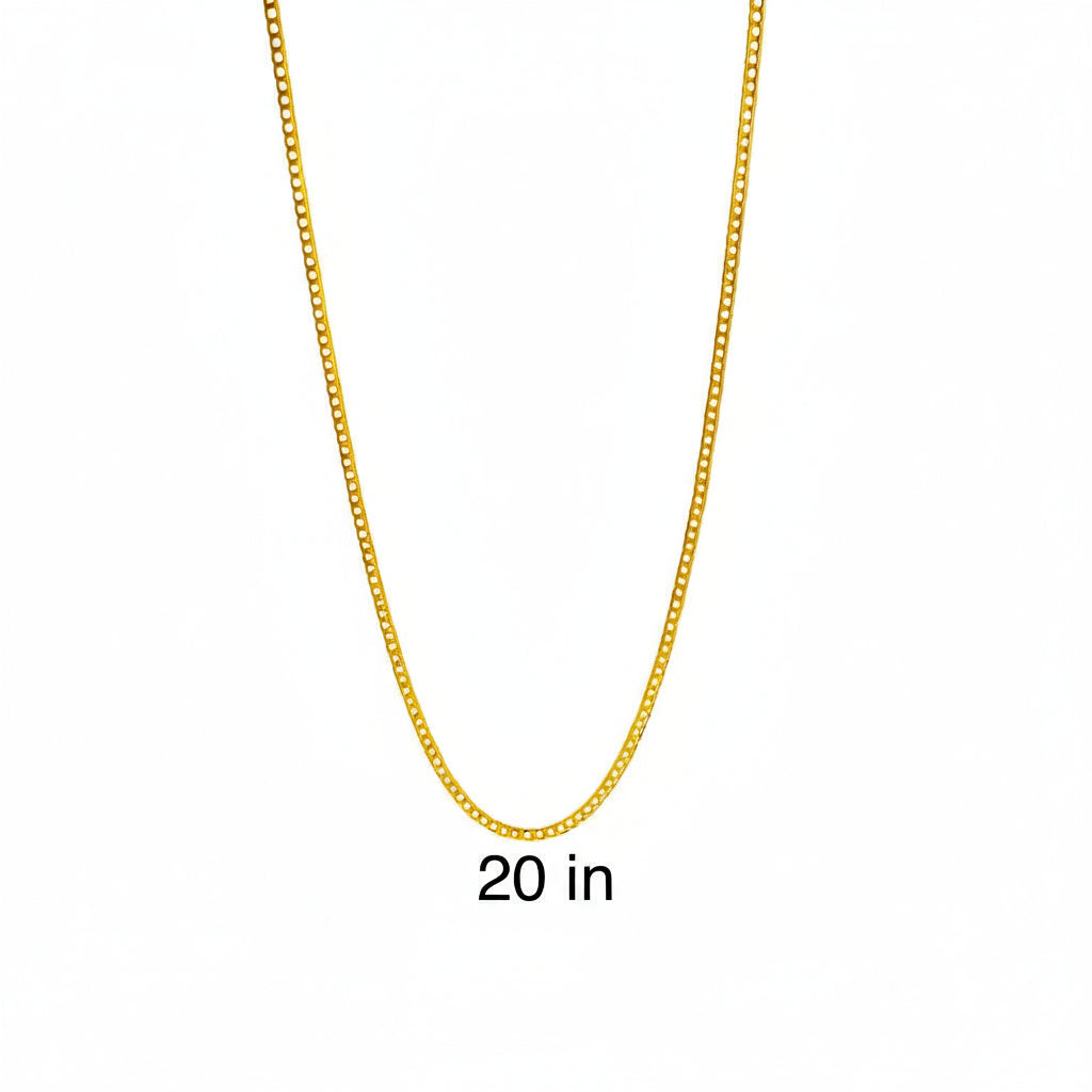 Cadena cubana italiana 3.2 mm oro 14K