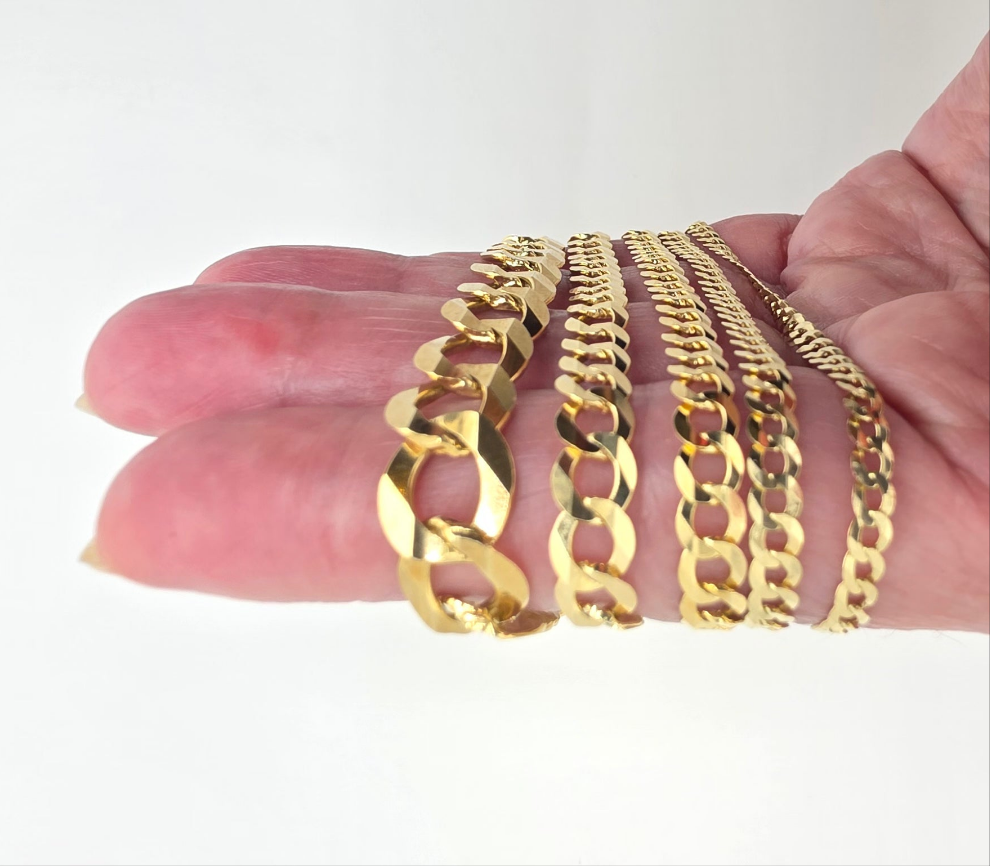 Pulsera Cubana Italiana de Oro 14K