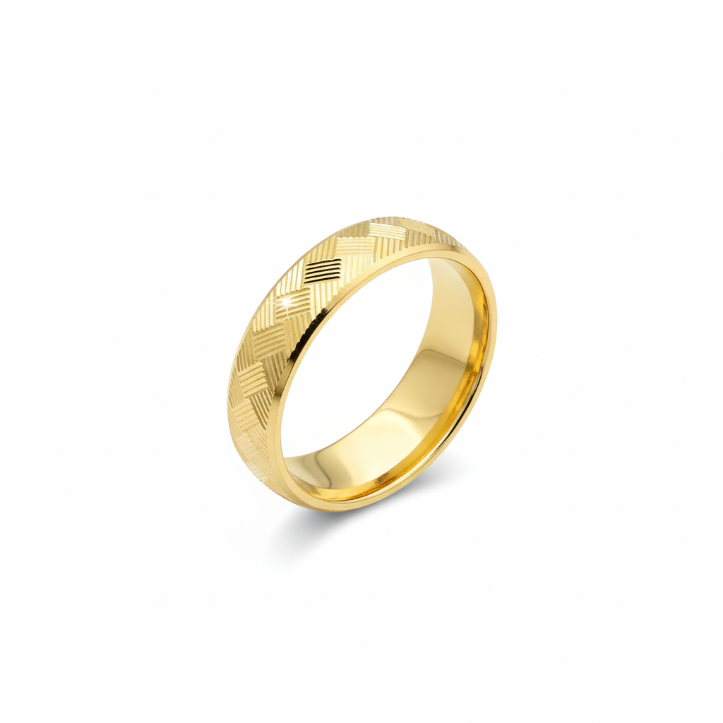 Alianza diamantada de Oro 14K 5 mm