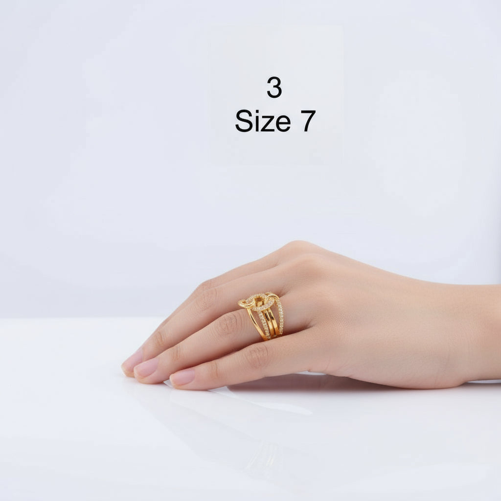 Anillo de coctel en oro - Joyería TuOro