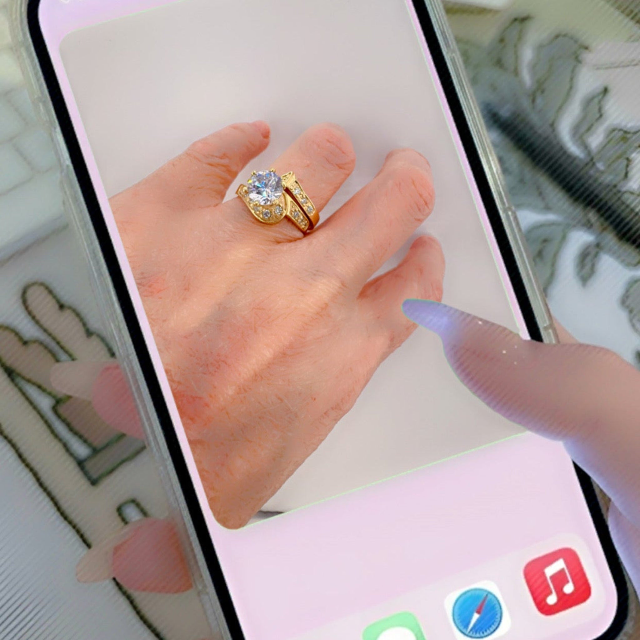 Anillo nupcial en oro amarillo - Joyería TuOro