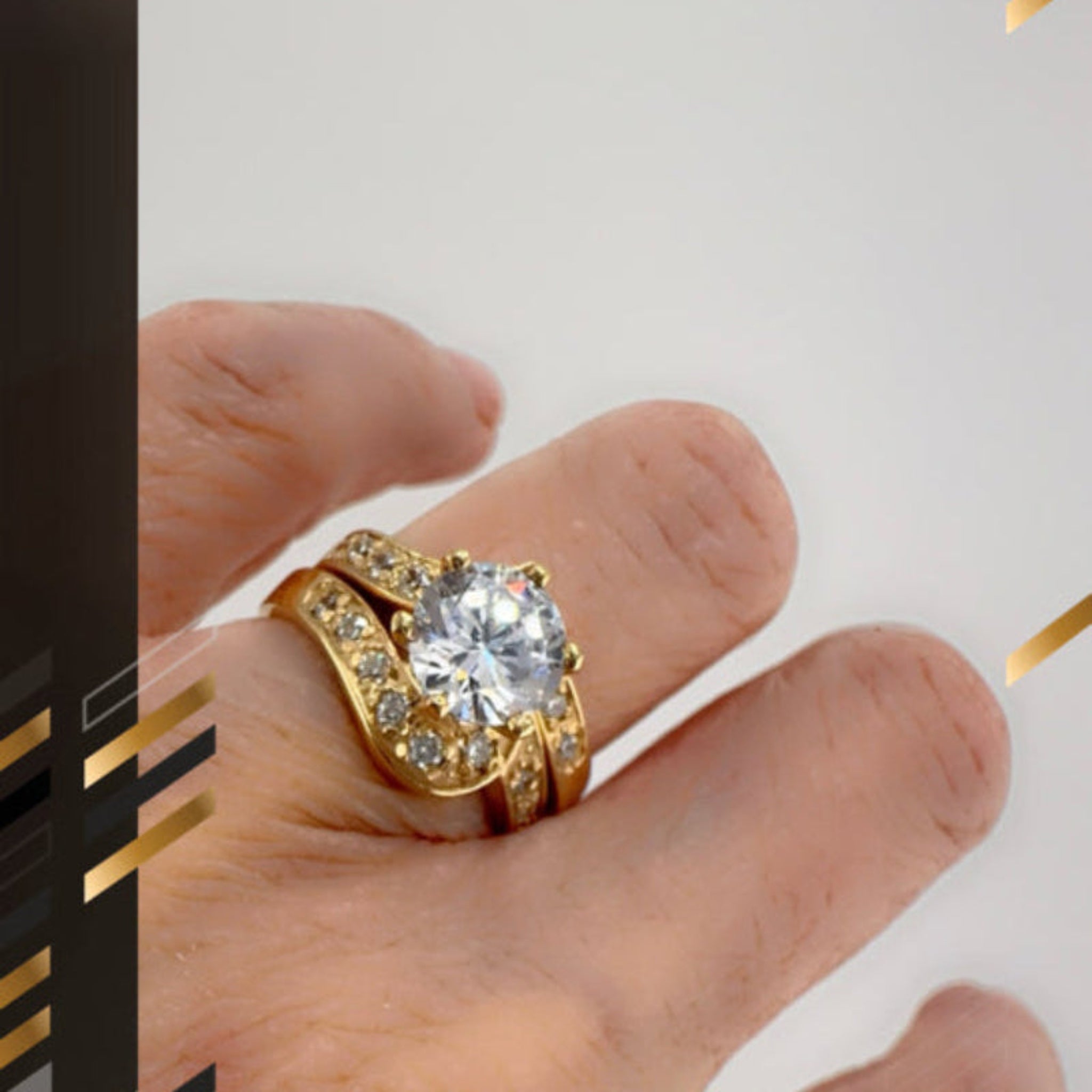 Anillo nupcial en oro amarillo - Joyería TuOro