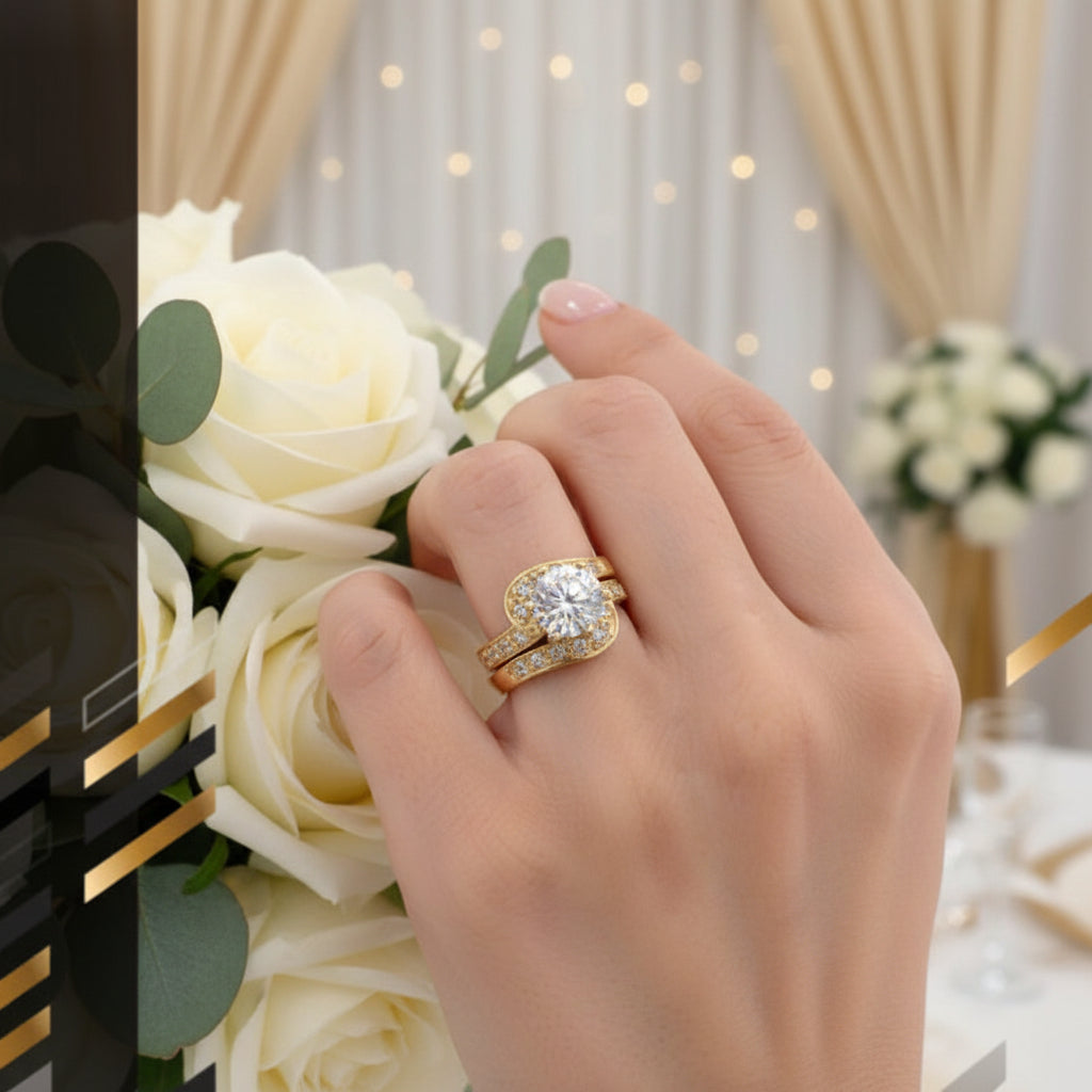 Anillo nupcial en oro amarillo - Joyería TuOro