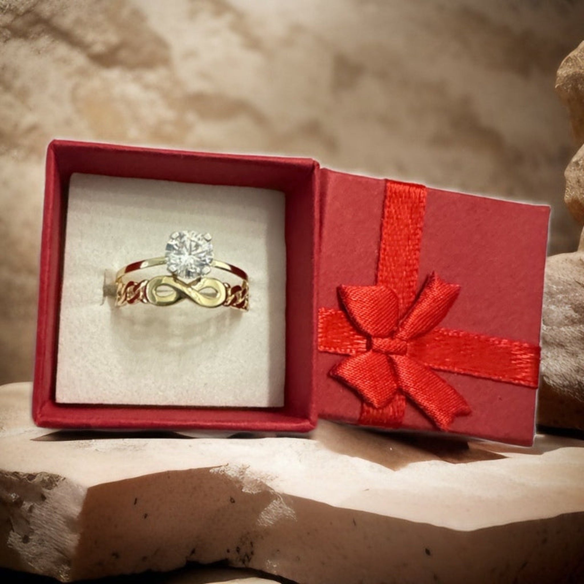 Anillos de compromiso 2 en 1. - Joyería TuOro