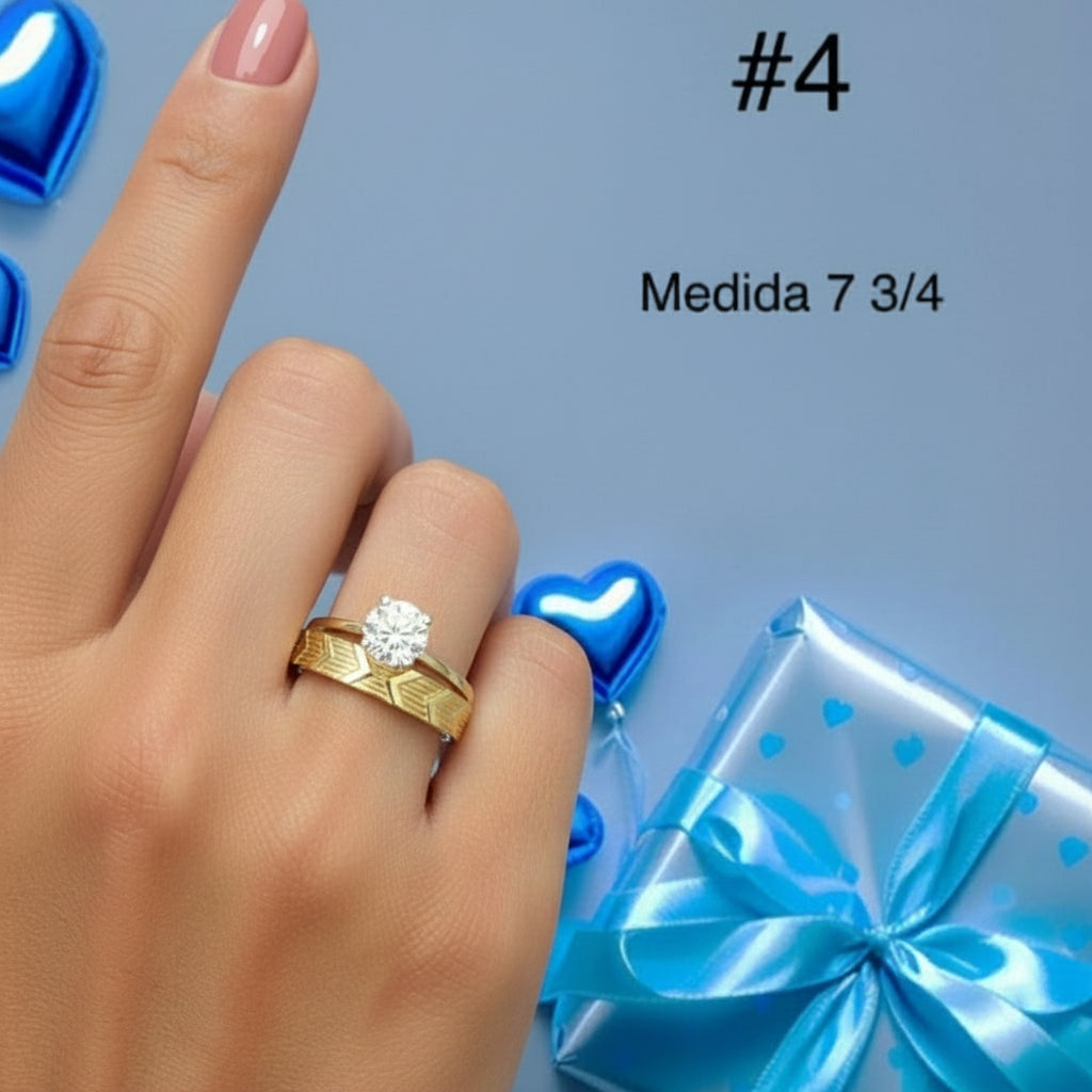 Anillos de compromiso 2 en 1. - Joyería TuOro