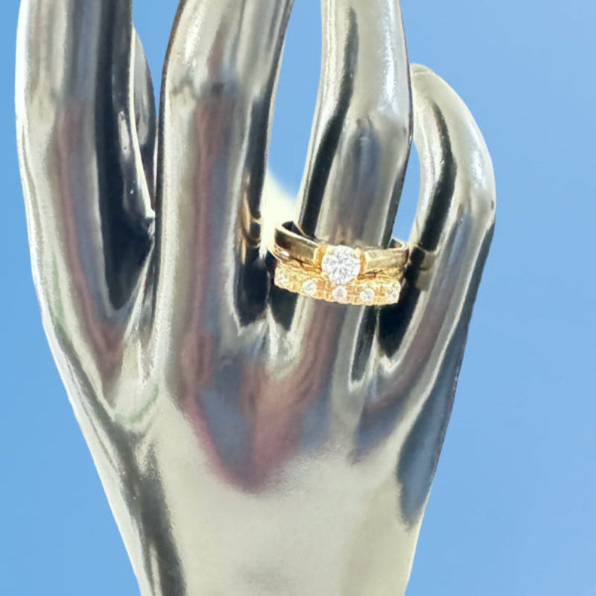 Anillos de compromiso liso. - Joyería TuOro