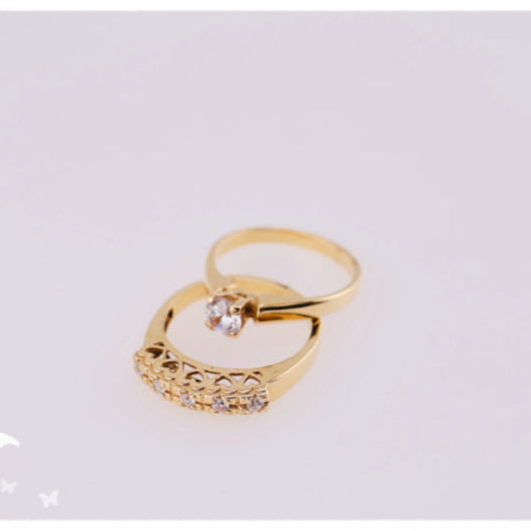 Anillos de compromiso liso. - Joyería TuOro