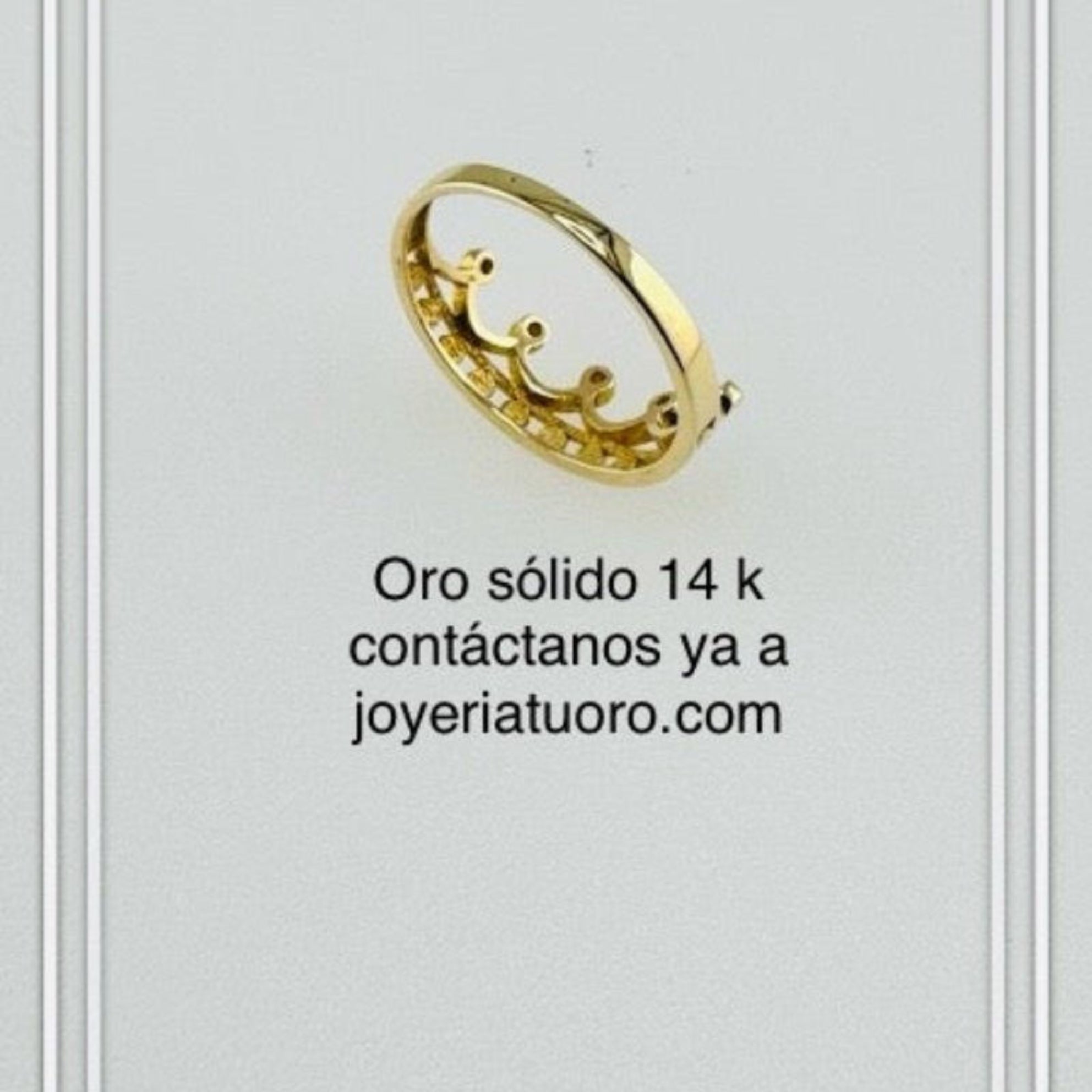 Anillos de corona o Reina - Joyería TuOro