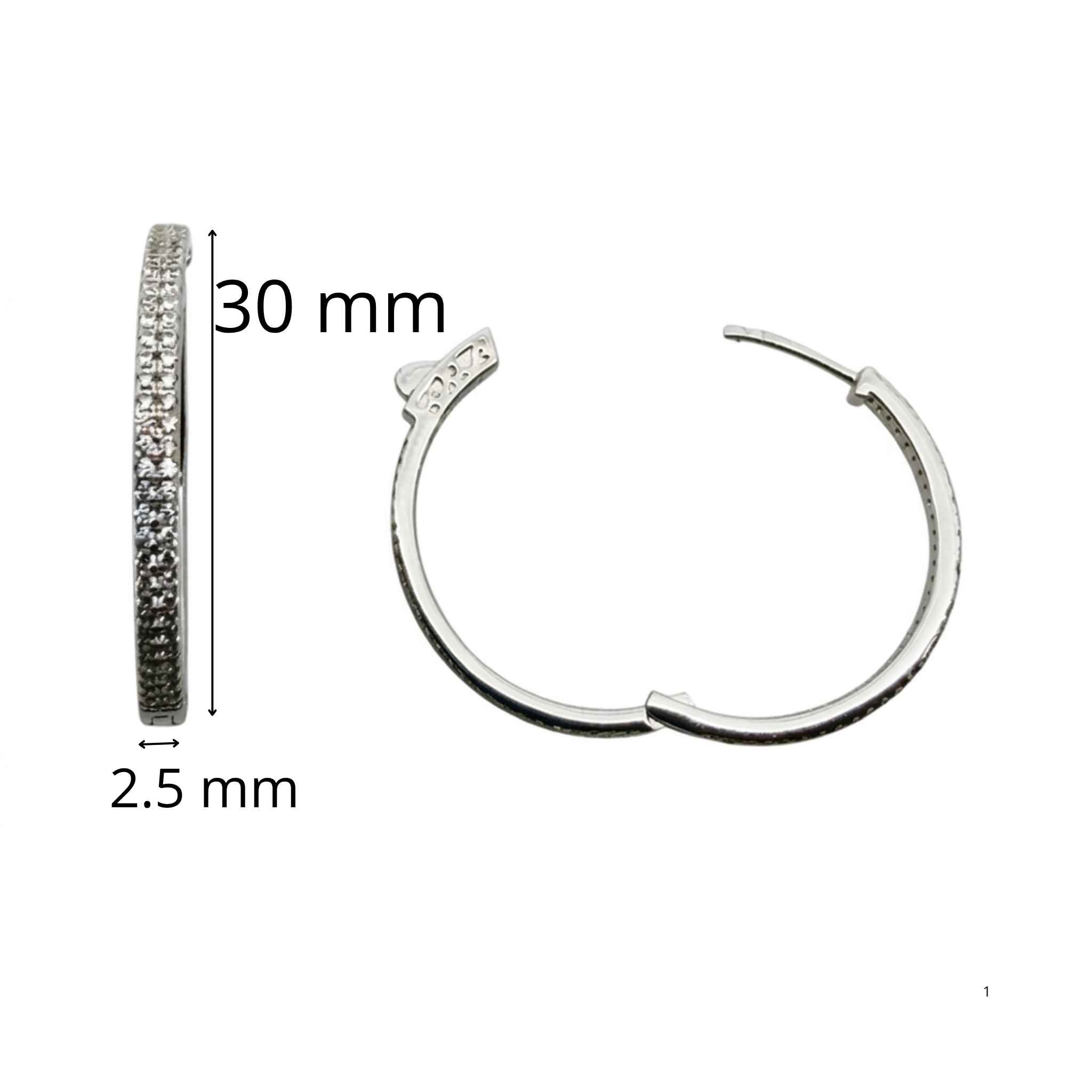 Aretes Huggie de Plata 925