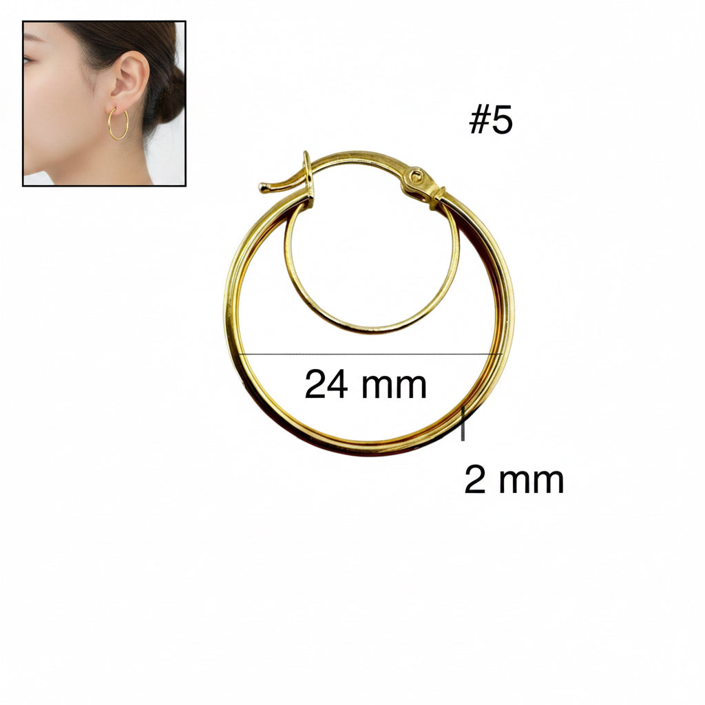 Argolla en oro 14K con diseño doble concéntrico, medida 2 x 24 mm, un estilo moderno y elegante para toda ocasión, TuOro.