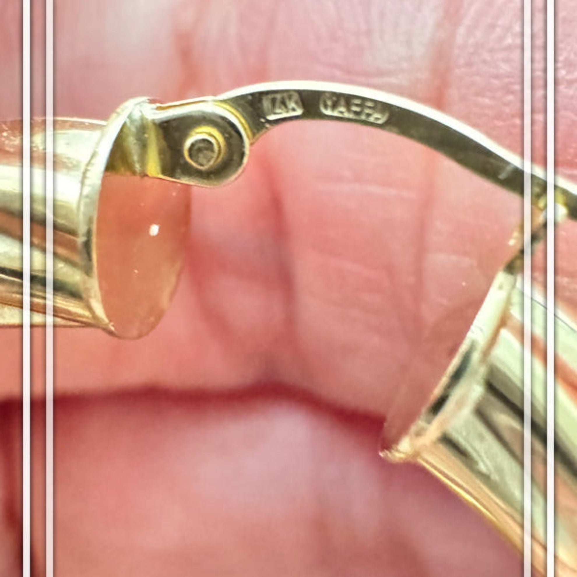 Argollas torcidas lisas de oro 14k – Grosor 6 mm - Joyería TuOro