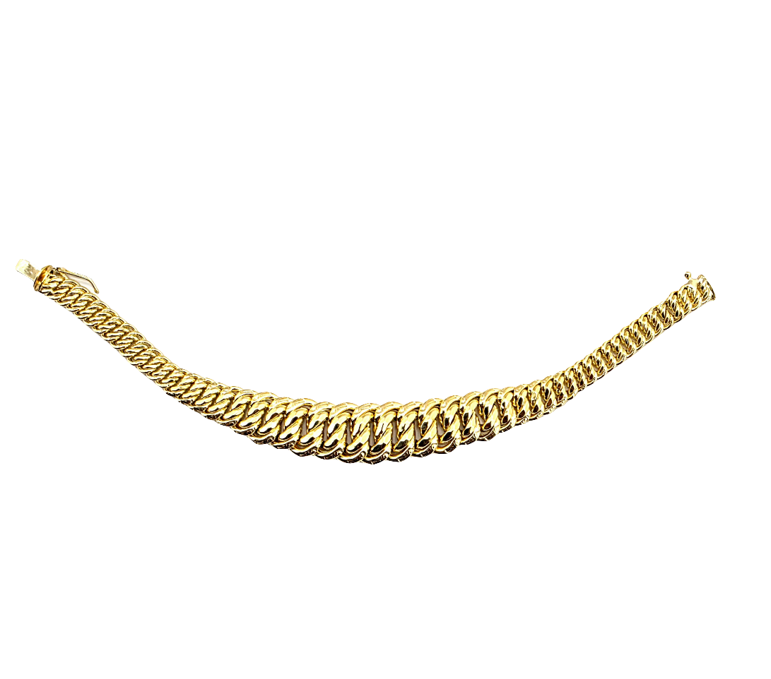 Pulsera Corte Princesa de Oro 14K