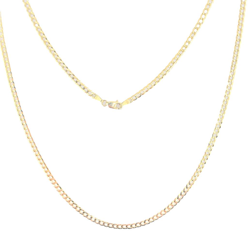 Cadena cubana italiana 3.2 mm oro 14K