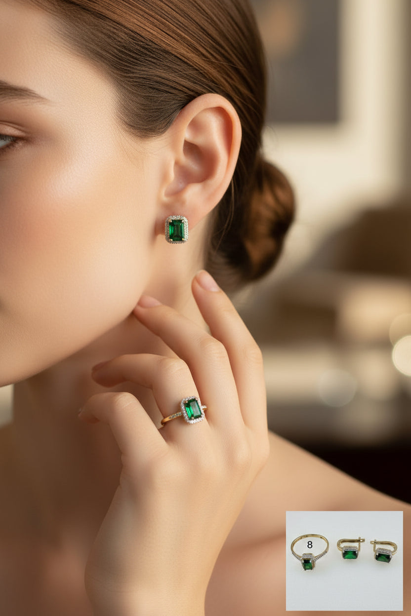 Conjunto de anillo, colgante, pendiente - Joyería TuOro