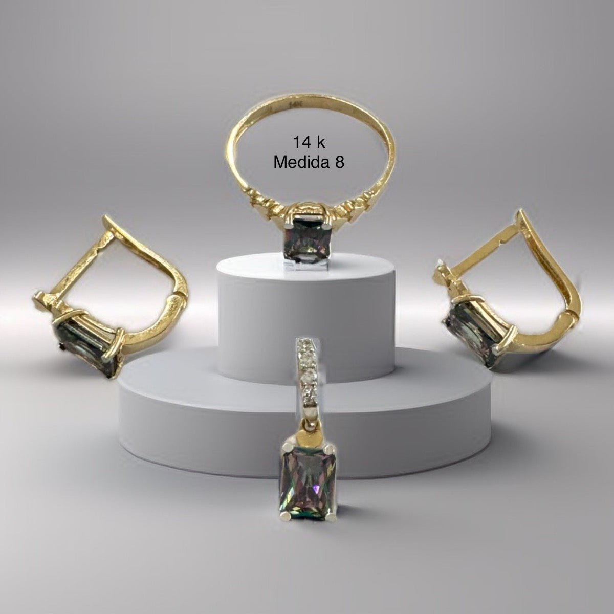 Conjunto de anillo, colgante, pendiente - Joyería TuOro