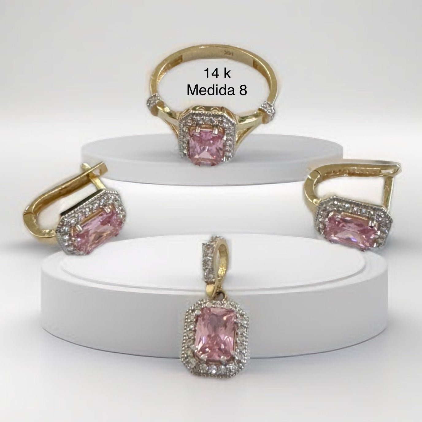 Conjunto de anillo, colgante, pendiente - Joyería TuOro