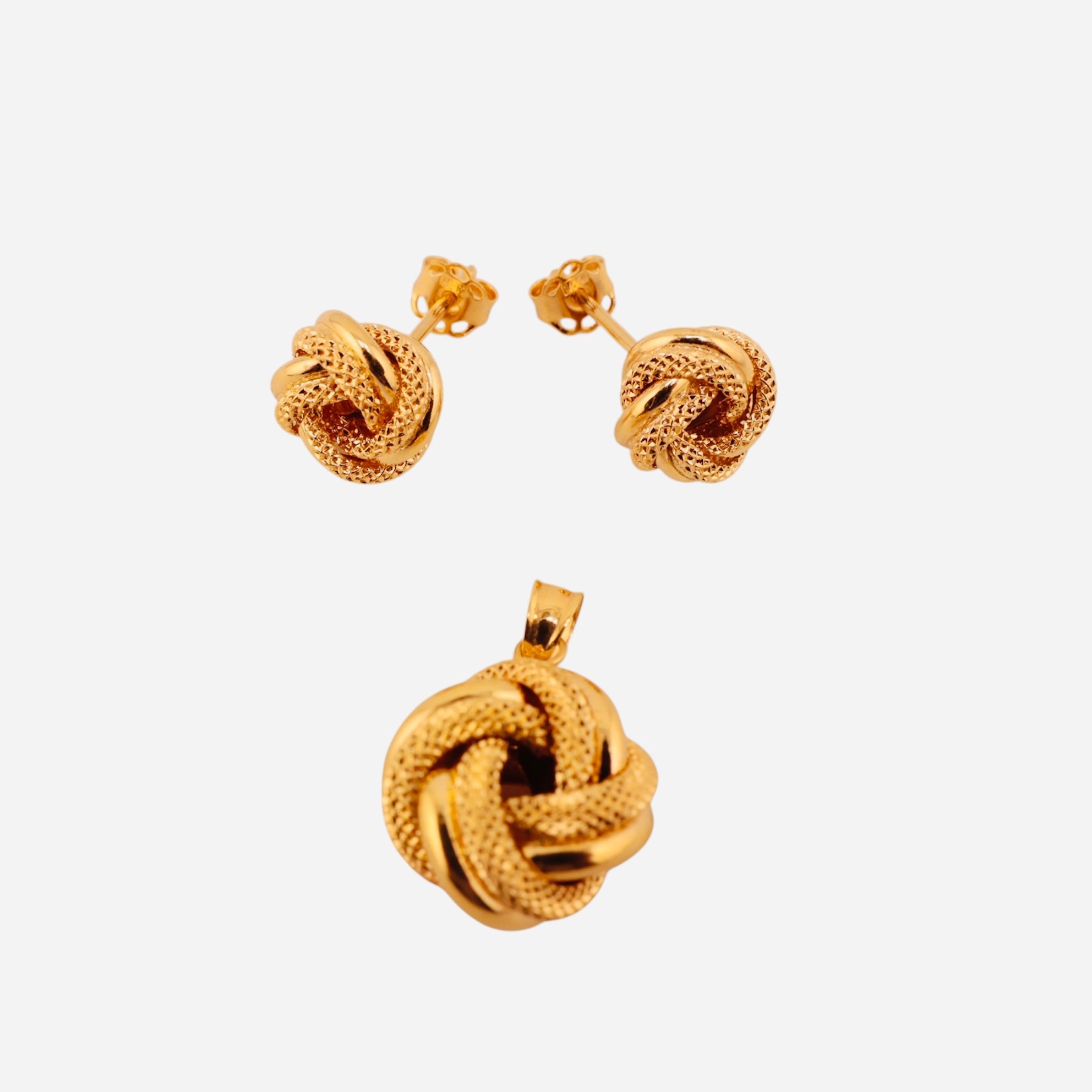 Conjunto nudos del amor - Joyería TuOro