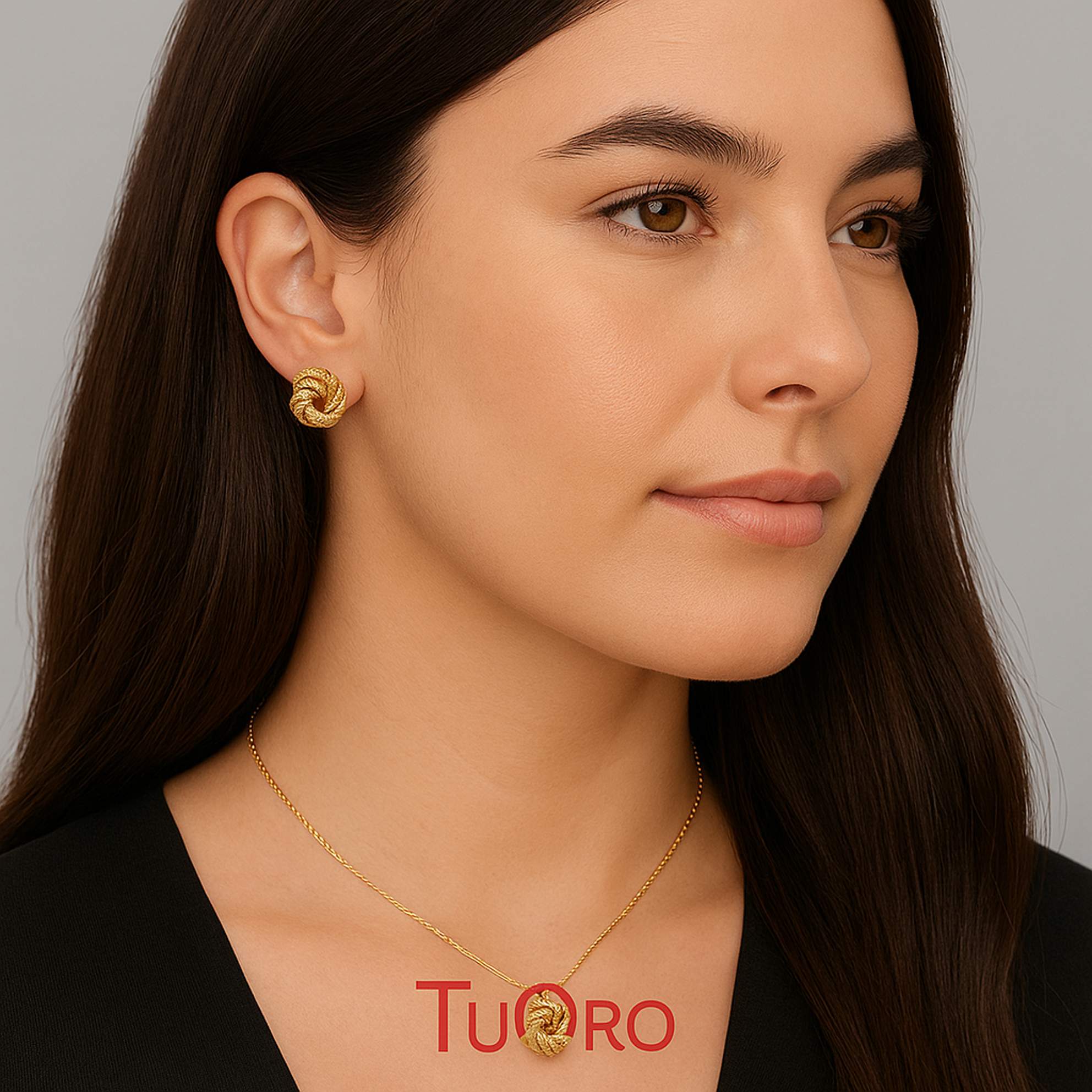 Conjunto nudos del amor - Joyería TuOro