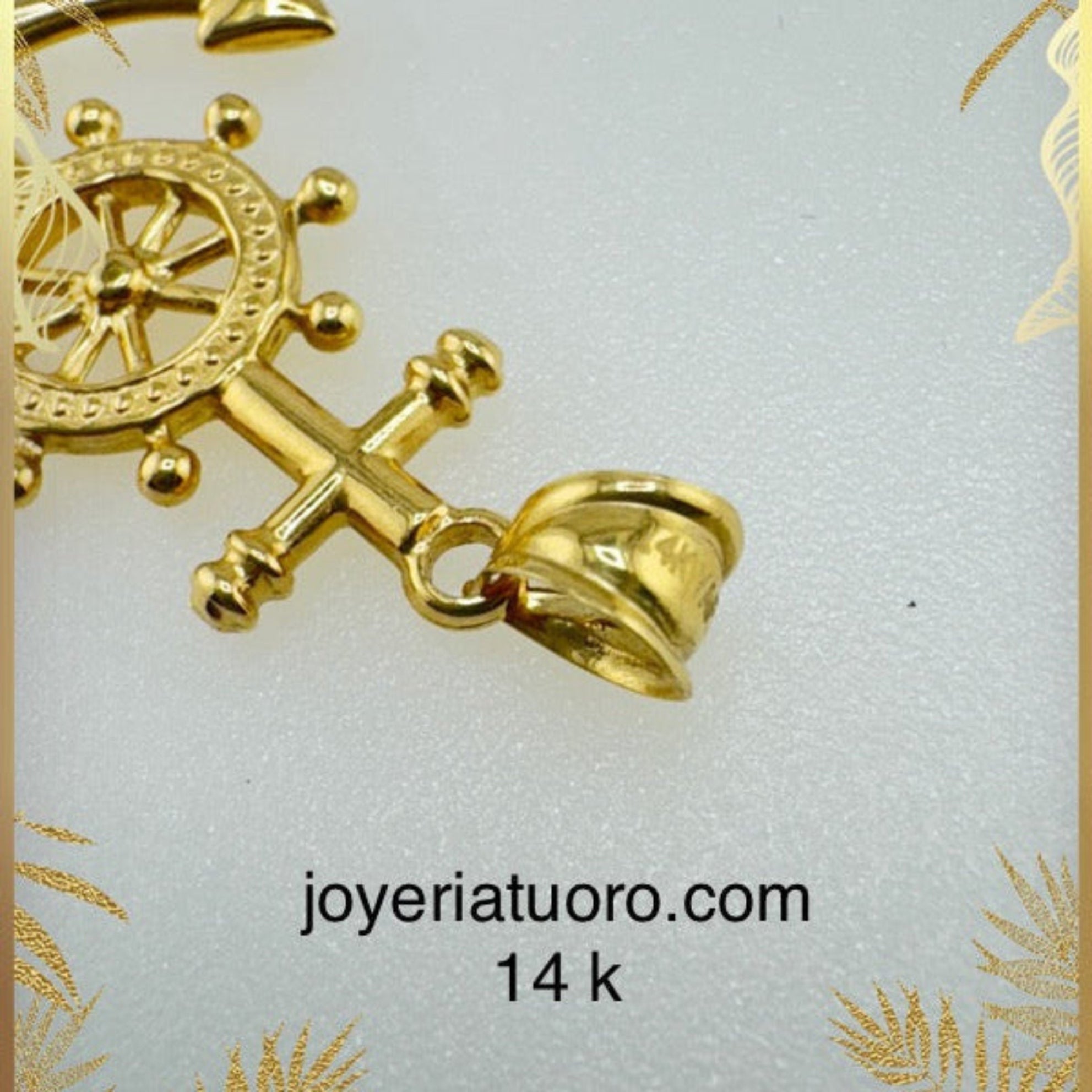 Dije de cadena con ancla - Joyería TuOro