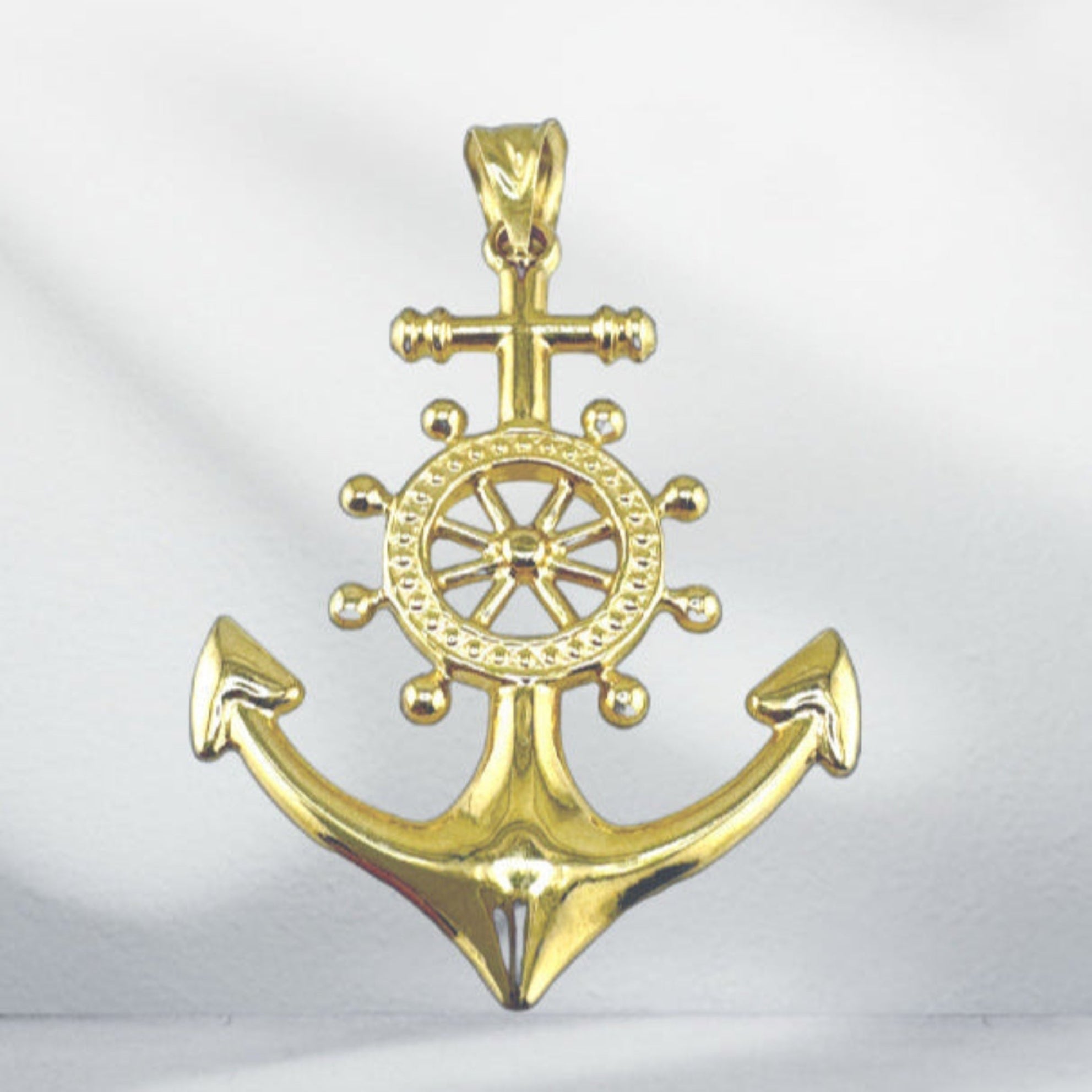 Dije de cadena con ancla - Joyería TuOro