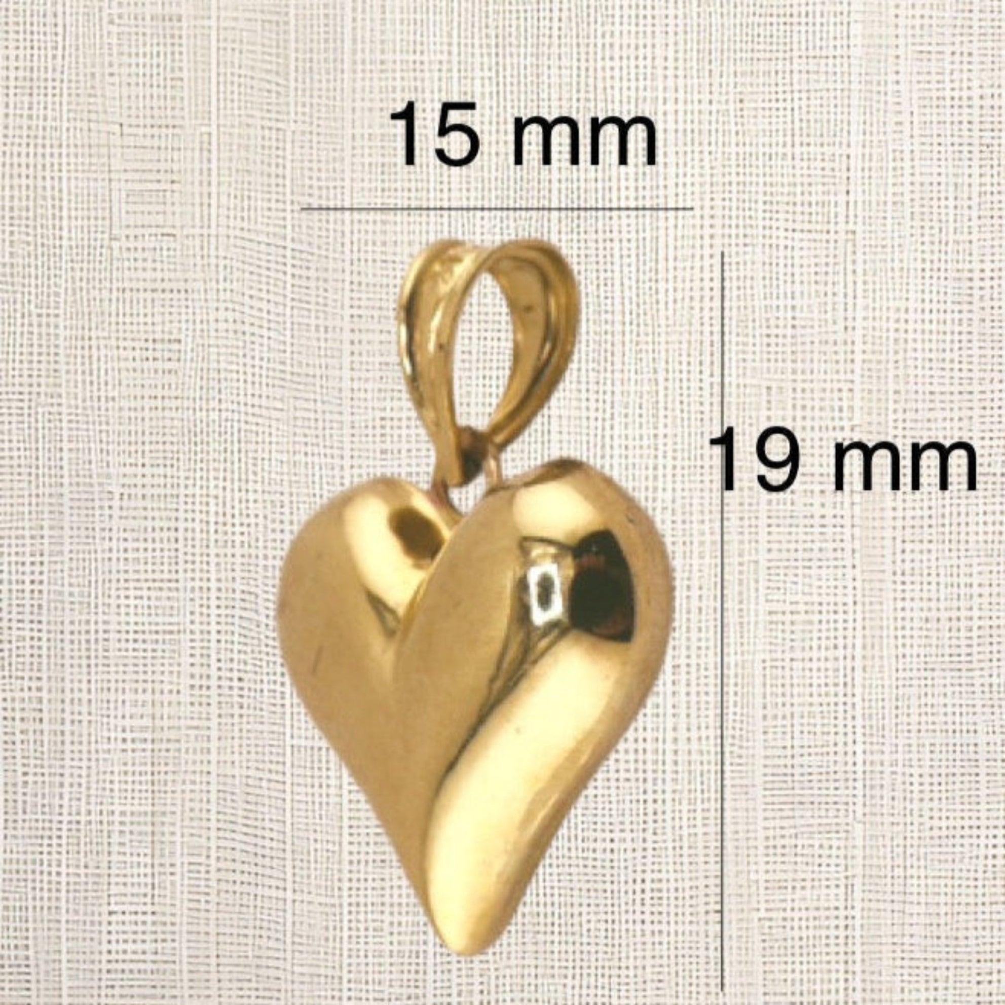 Dijes de corazón oro - Joyería TuOro
