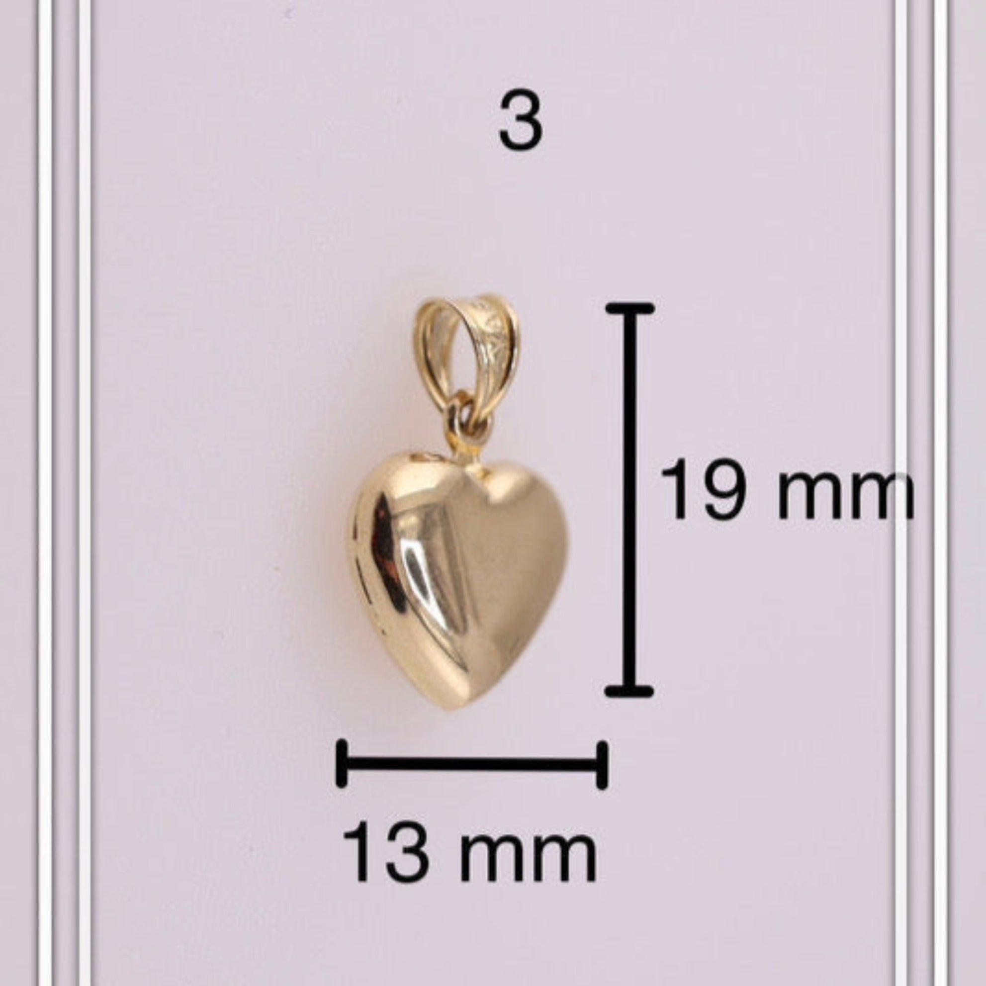 Dijes de corazón oro - Joyería TuOro