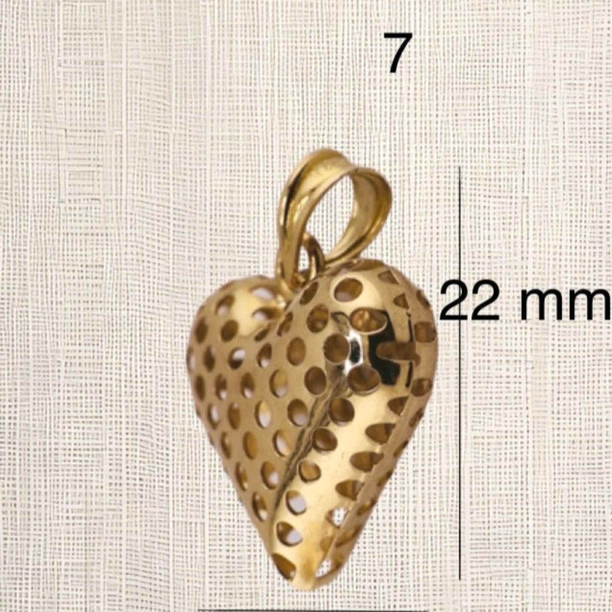 Dijes de corazón oro - Joyería TuOro