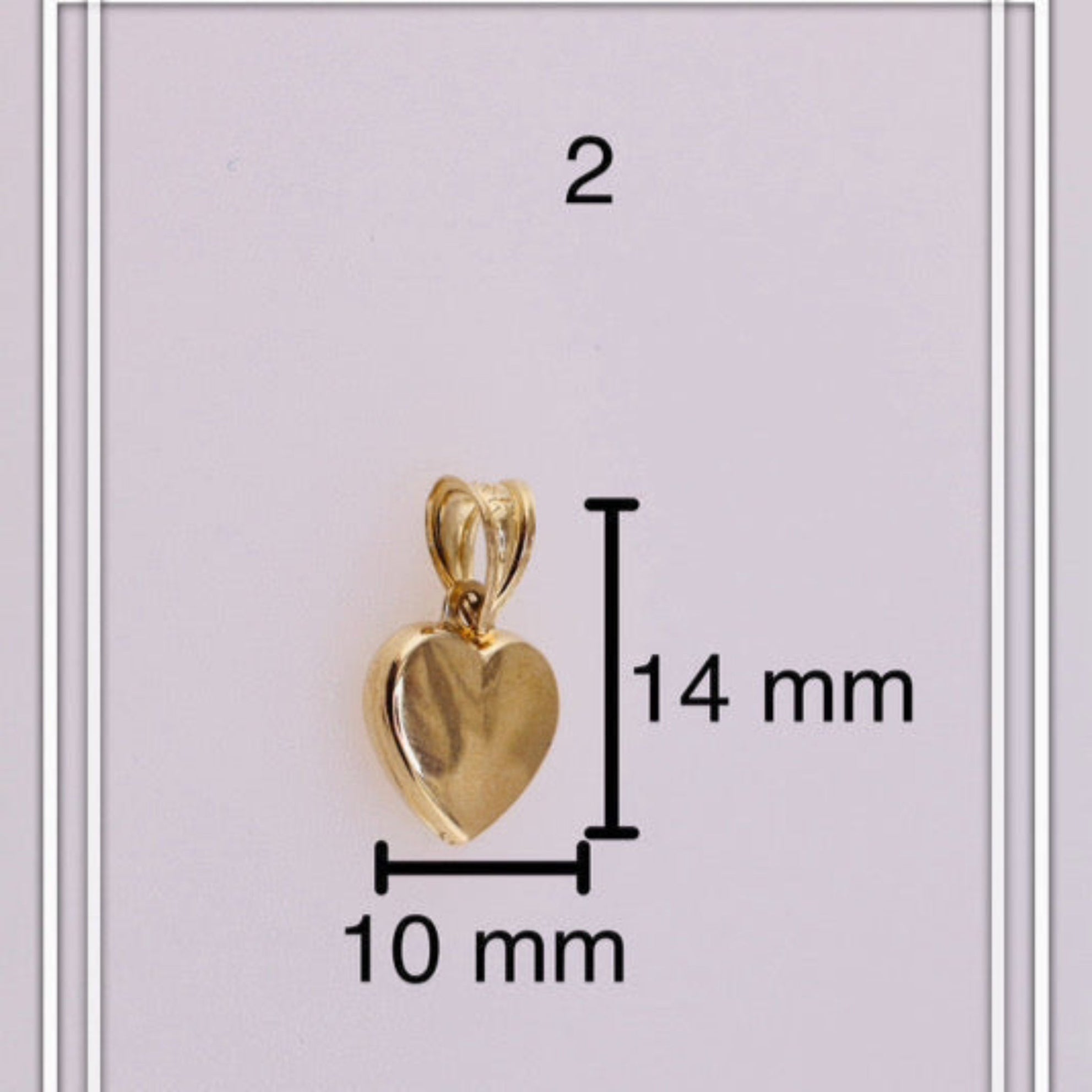 Dijes de corazón oro - Joyería TuOro