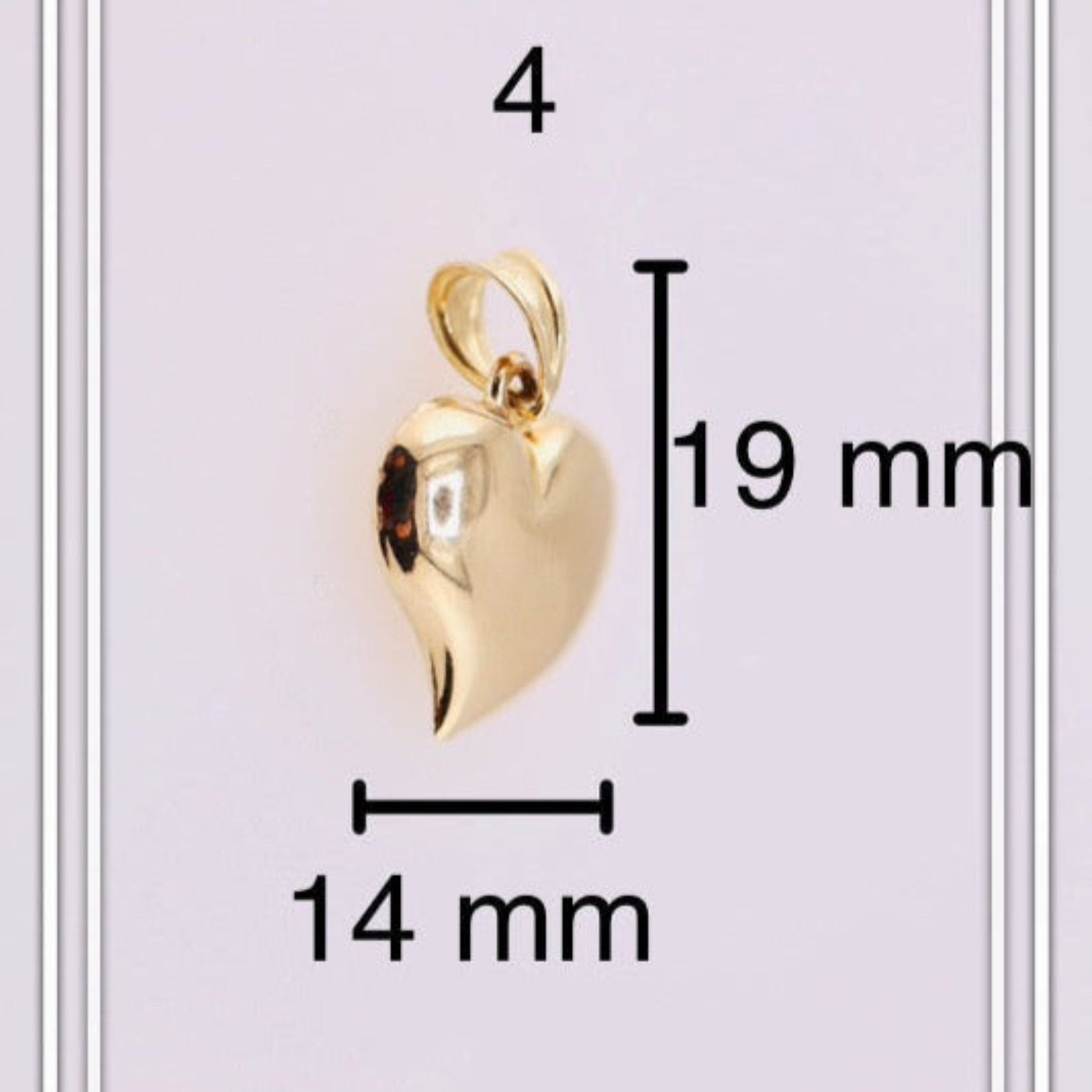 Dijes de corazón oro - Joyería TuOro