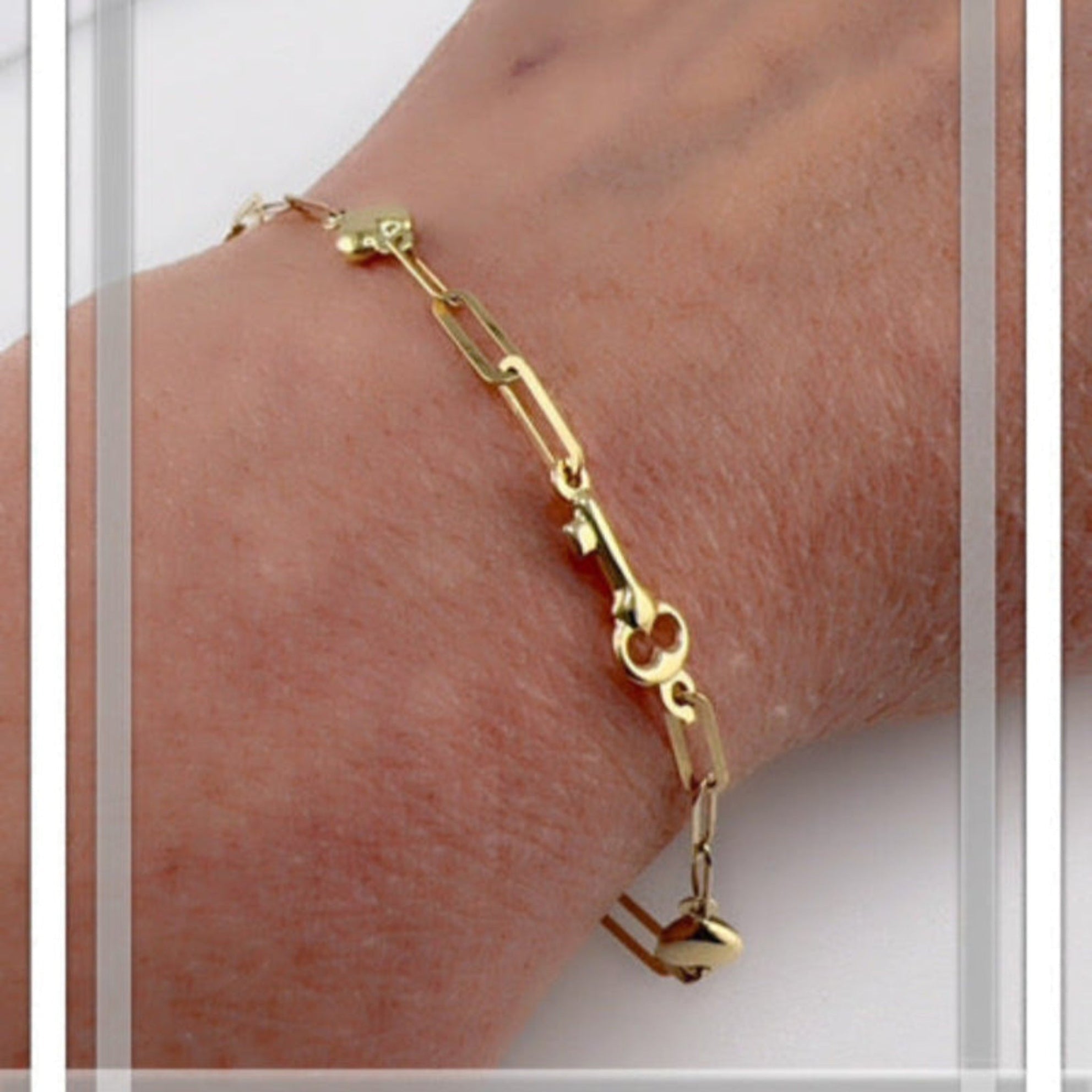 Pulseras de llaves y corazones - Joyería TuOro