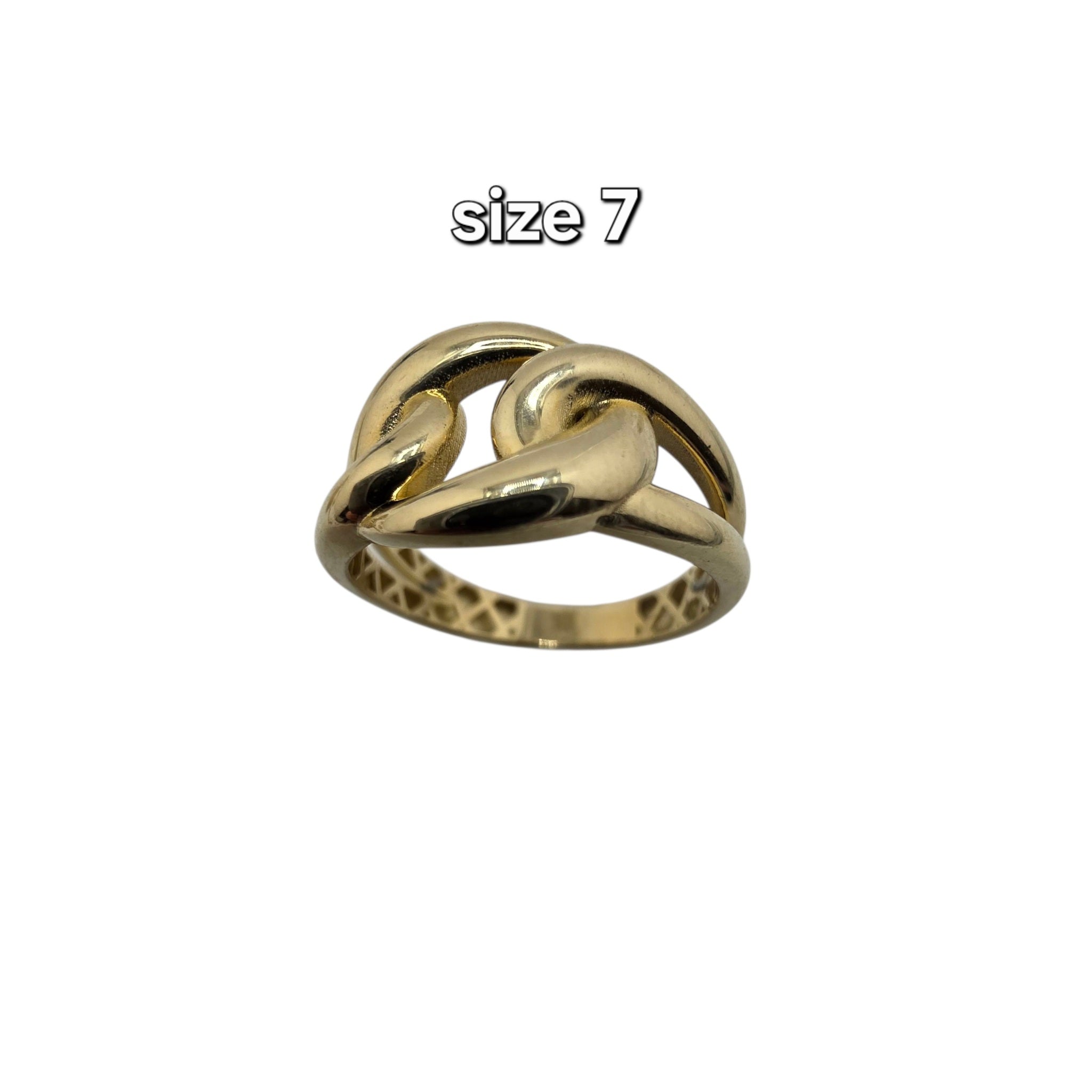 Sortija en Oro 10K sólida con galería