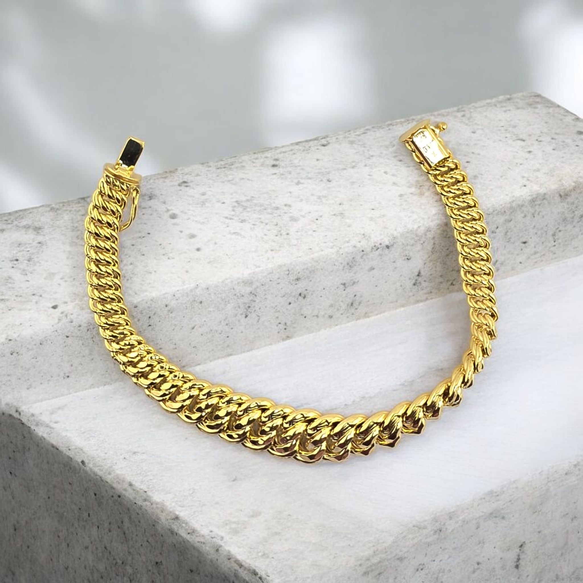 Pulsera Corte Princesa de Oro 14K