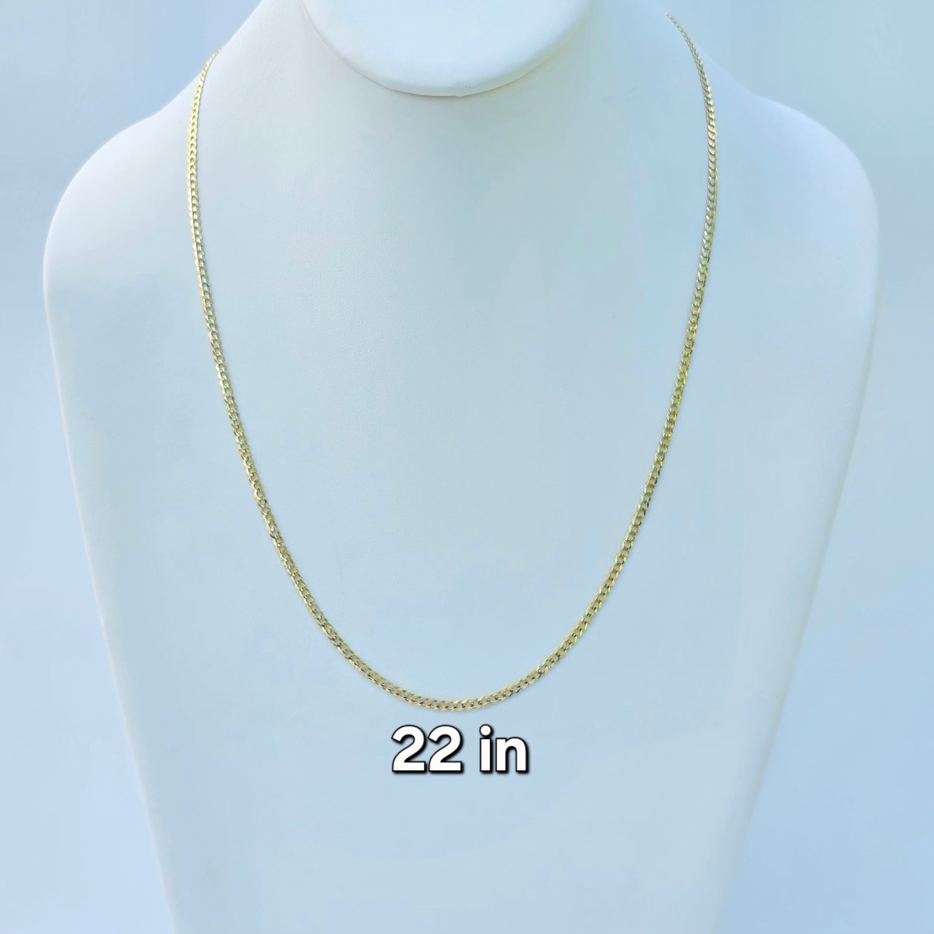 Cadena cubana italiana 2.5 mm oro 14k