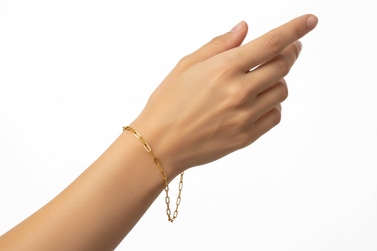 Pulsera de cadena PepperClick en Oro 14K de 2.2 mm con cierre de resorte